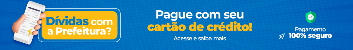 Pagamento de débitos municipais com cartão de crédito
