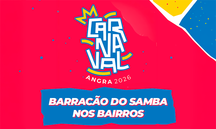 Capa da notícia: Barracão do Samba levará o carnaval ao Centro e a mais oito bairros de Angra
