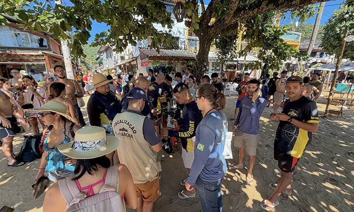 Ação integrada reforça fiscalização e orienta taxiboats na Ilha Grande