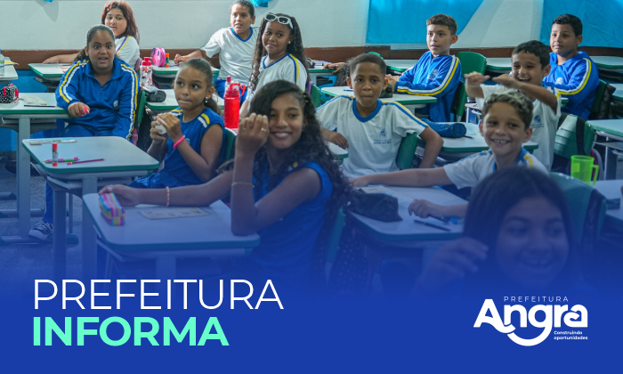 Mais de 26 mil estudantes retomam as aulas na rede municipal de Angra nesta segunda